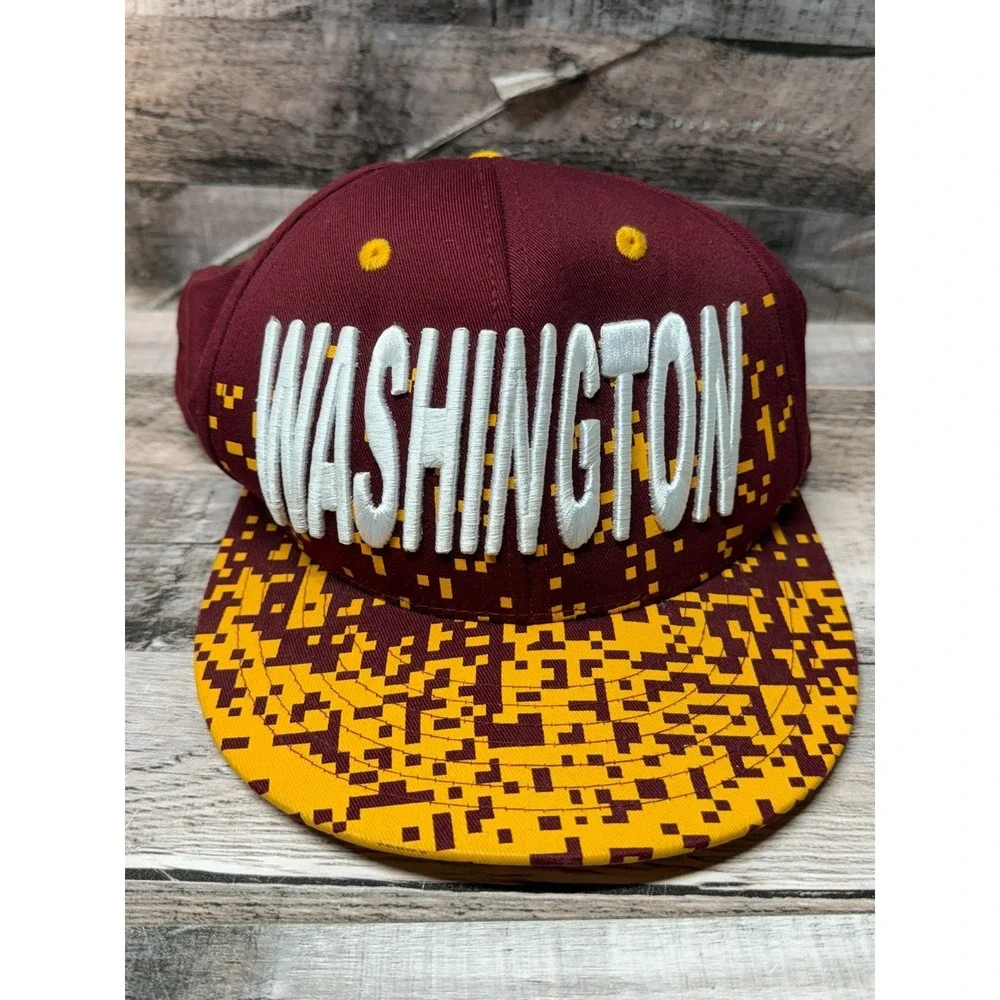 KB Ethos Snapback Washington Commanders Football Hat Red Yellow